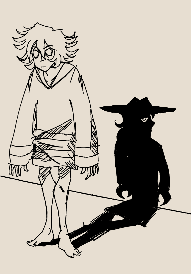 Pim and the Shadow Man From Arc Two (Dnd OCs)