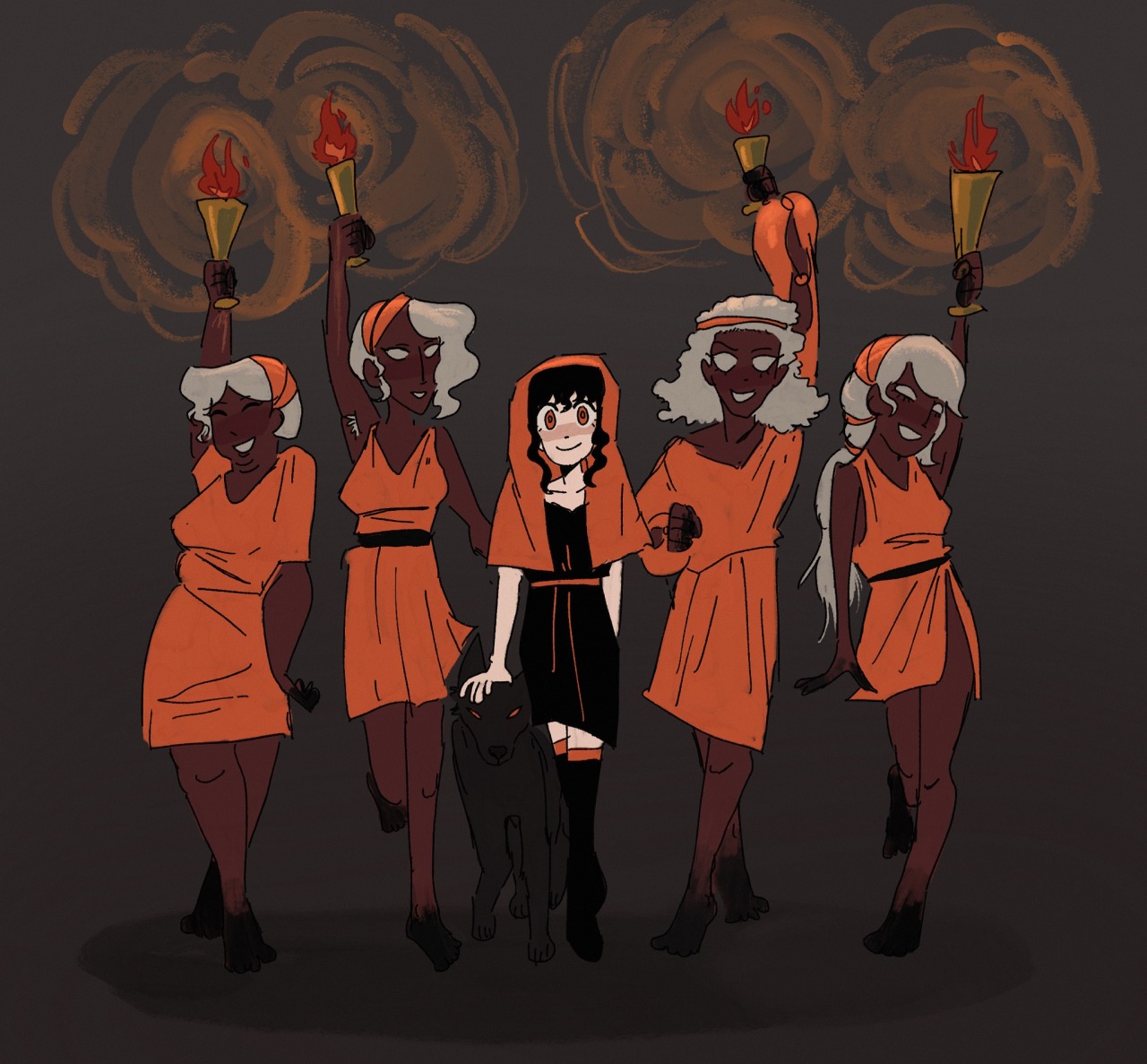 Day 9, 10, 11: Lampades, Hekate, Torch