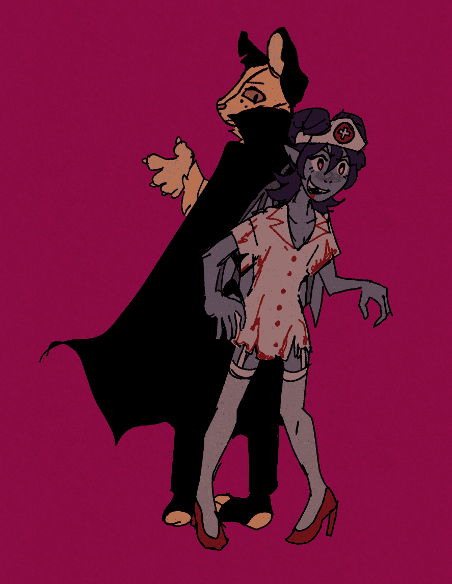 Richie and Muddy Boot Halloween Art (DnD OCs)