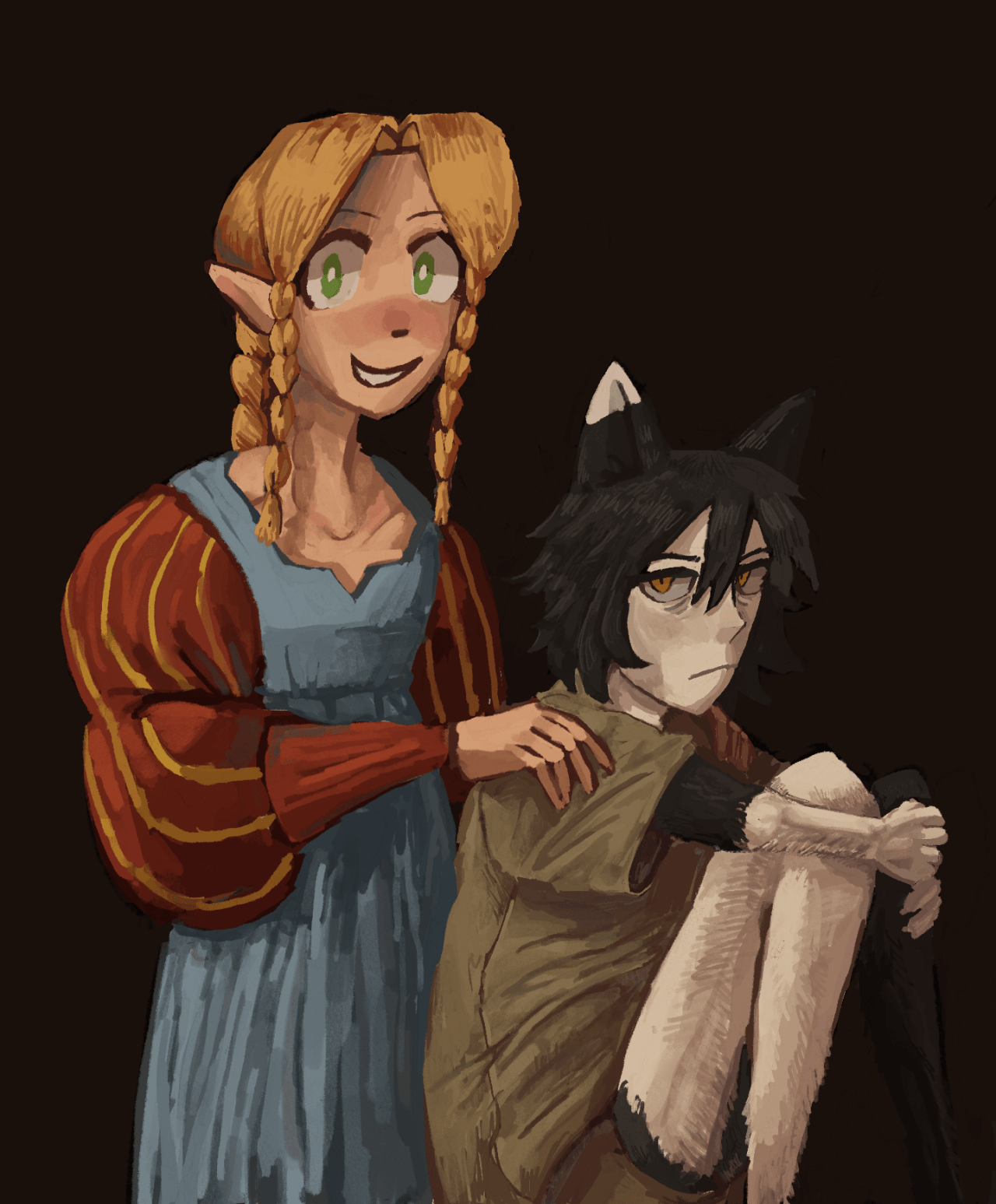 Izutsumi and Marcille Birthdays (Dungeon Meshi)